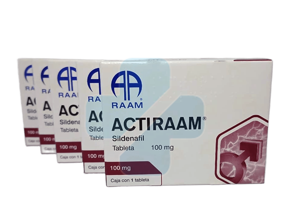 Sildenafil 100mg Actiraam - 1 Tableta Raam Pack De 5 Piezas