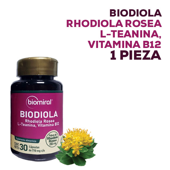 Rhodiola Rosea X 200g Suplemento En Cápsula  Biomiral
