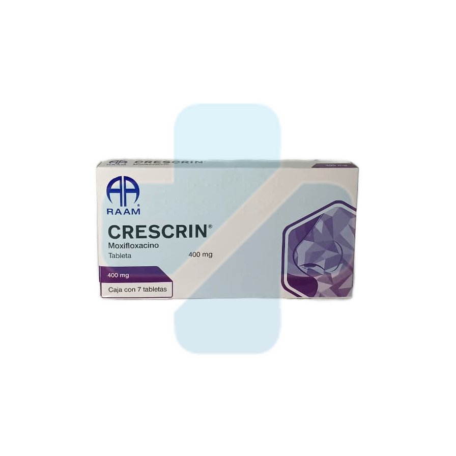 Crescrin Moxifloxacino 400 Mg Caja Con 7 Tabletas Raam