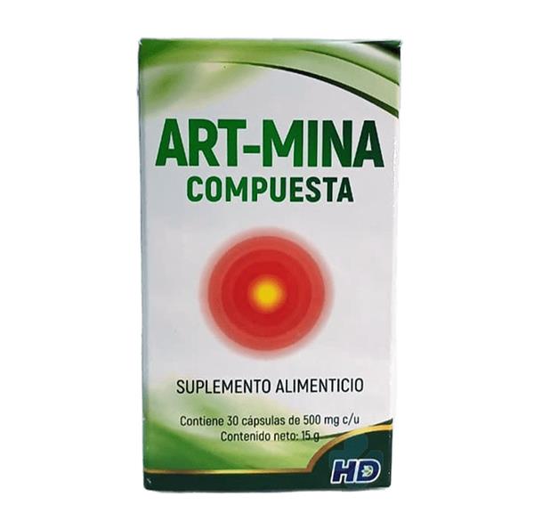 GLUCOSAMINA, CONDROITINA, VITAMINA B Y C, C/30 CAPS ART-MINA