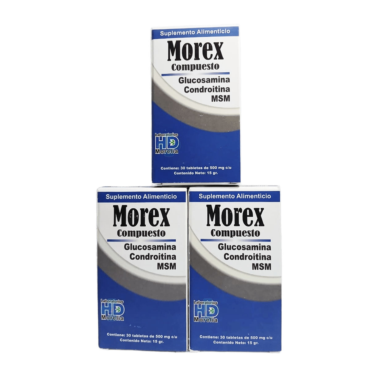 GLUCOSAMINA, CONDROITINA, MSM C/30 TAB MOREX COMPUESTO PACK 3