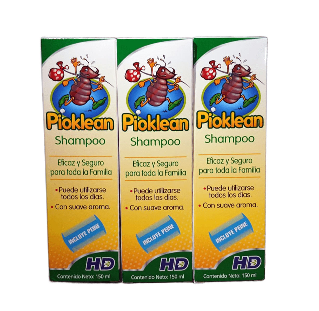 PIOKLEAN SHAMPOO 150 ML PACK 3