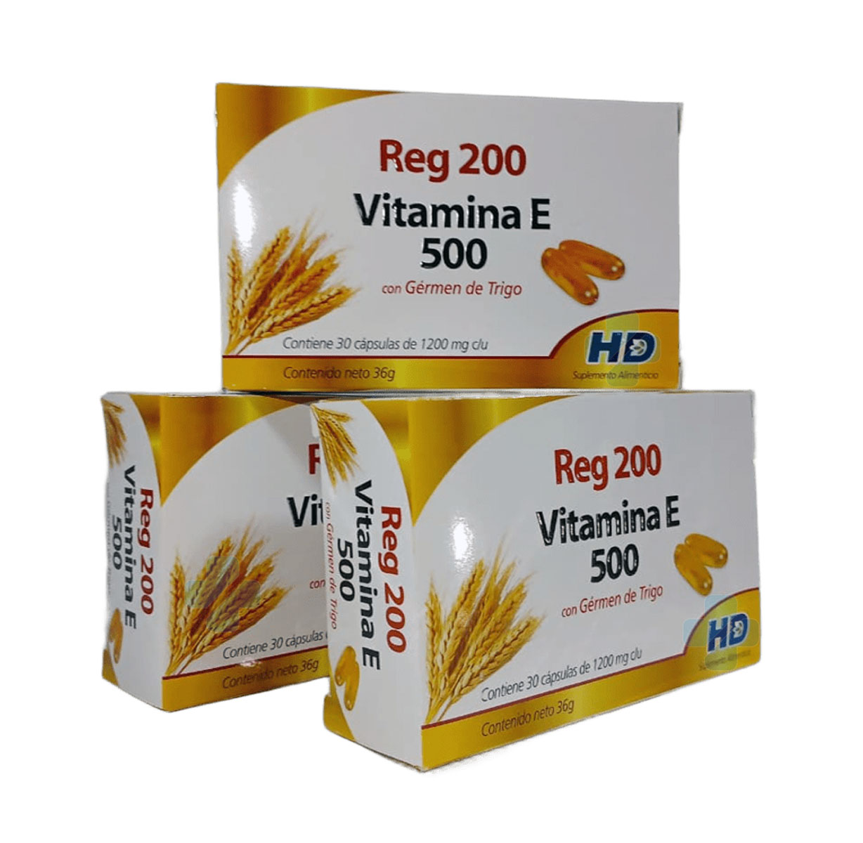 REG 200 VITAMINA E-500 CAPS C/30 PACK 3