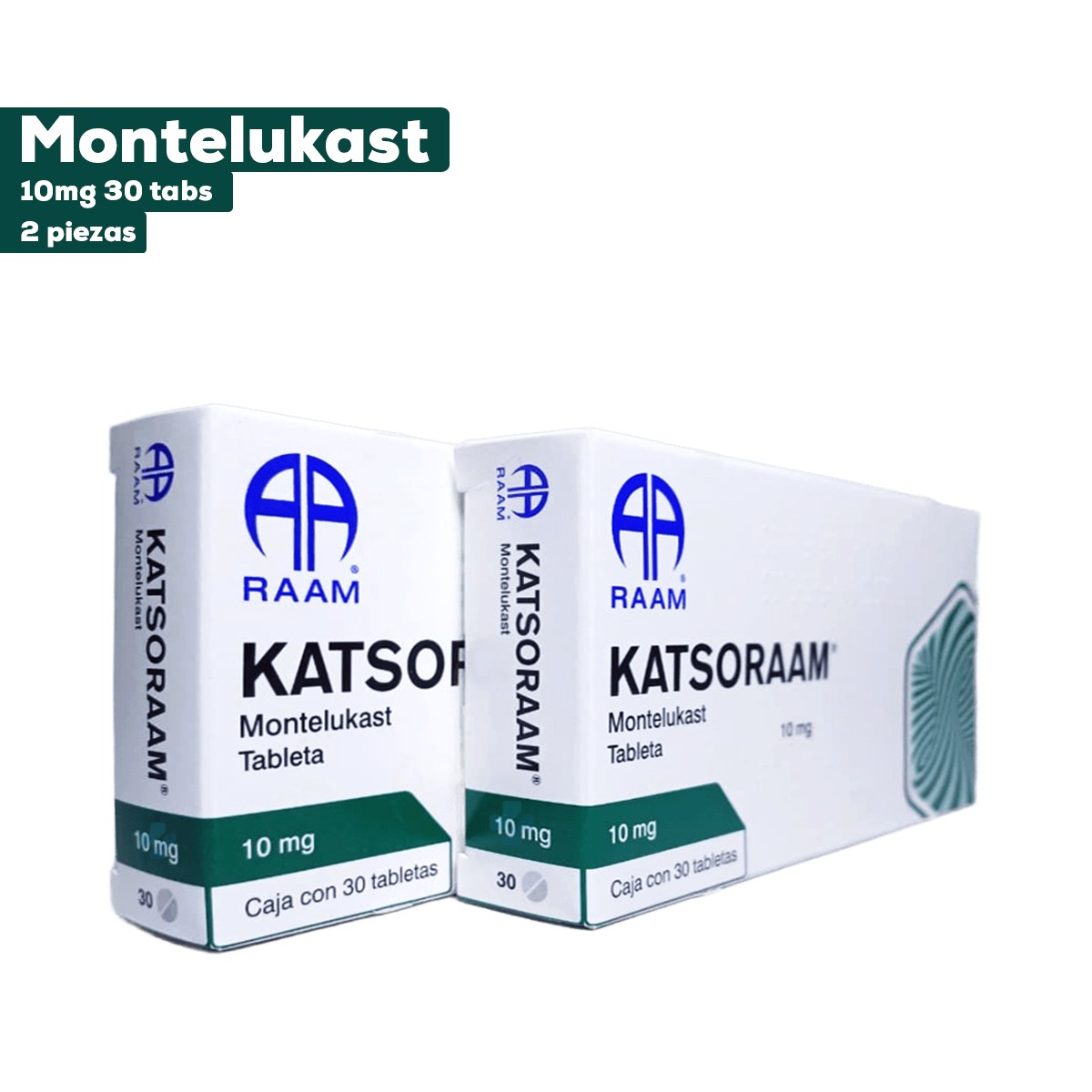 Montelukast KATSORAAM 10 MG 30 TABS Pack 2 pzas