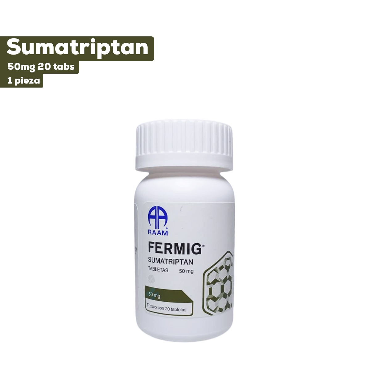 SUMATRIPTAN 50 MG C/20 TAB FERMIG