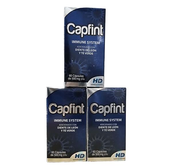 CANCERINA, AULAGA ADICIONADO CON DIENTE DE LEÓN Y TÉ VERDE P/SISTEMA INMUNE C/60 CAPS CAPFINT PACK 3