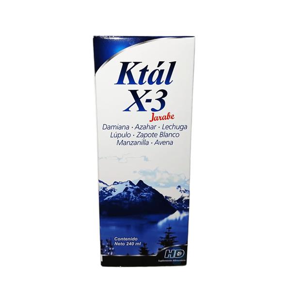 DAMIANA, AZAHAR, LECHUGA, LÚPULO, ZAPOTE BLANCO JARABE C/240 ML KTAL X-3