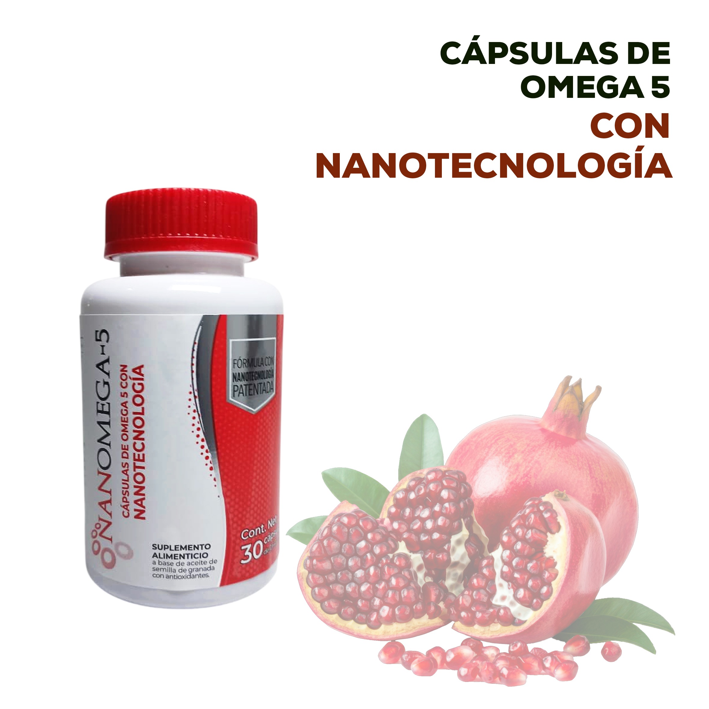 OMEGA 5 ACEITE DE GRANADA 30 CAPSULAS NANOMEGA-5/ GRANA GARD