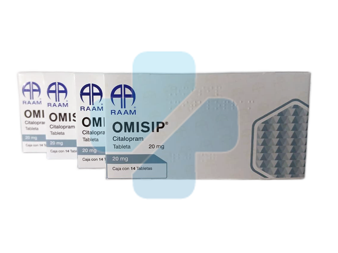 Omisip Citalopram 20 Mg 28 Tabletas Pack De 4 Piezas
