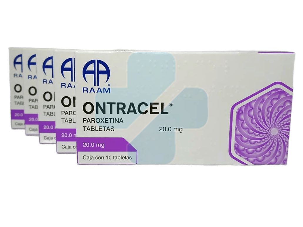 Ontracel Paroxetina 20mg C/10 Tabletas Pack 5 Piezas