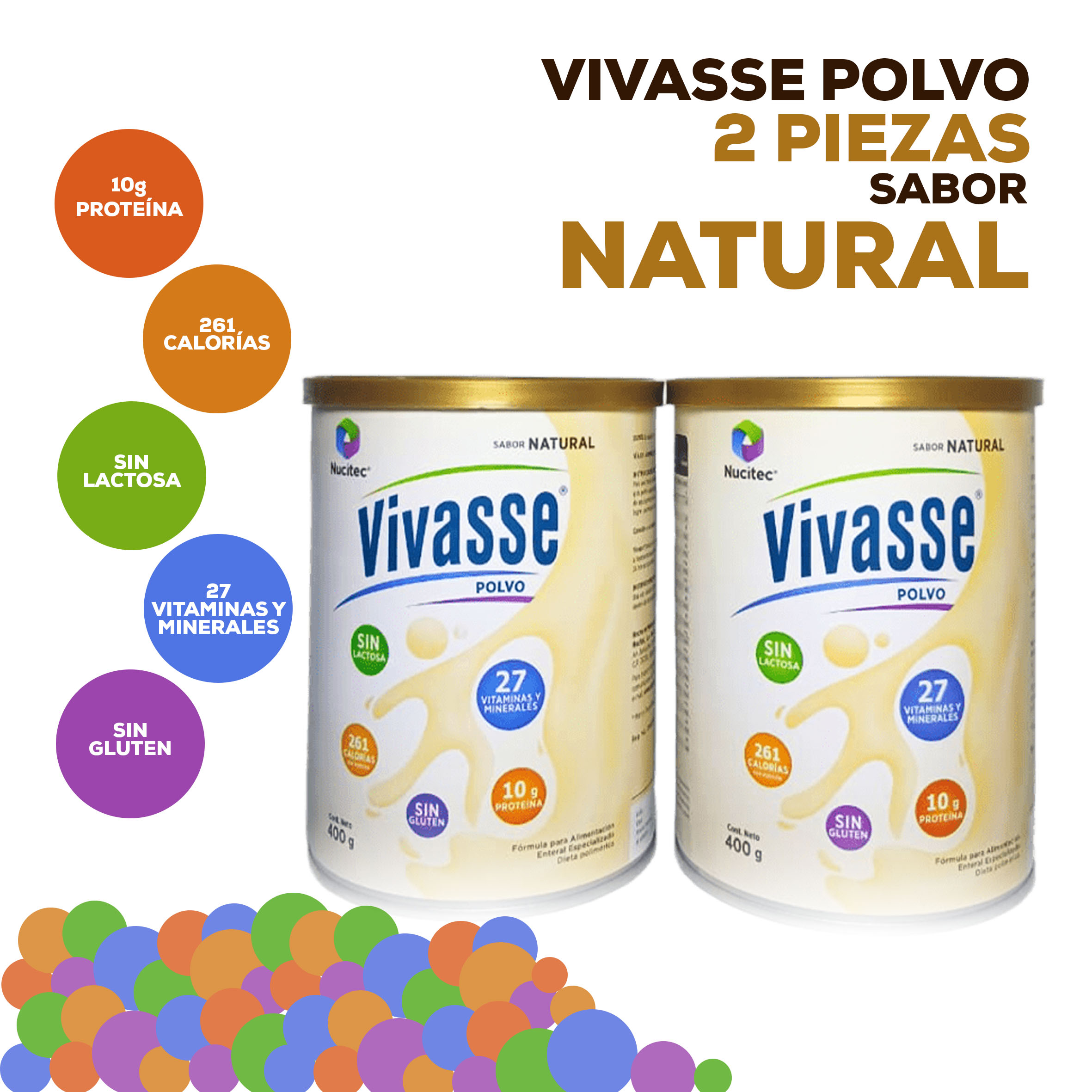 VIVASSE POLVO (2 PIEZAS)