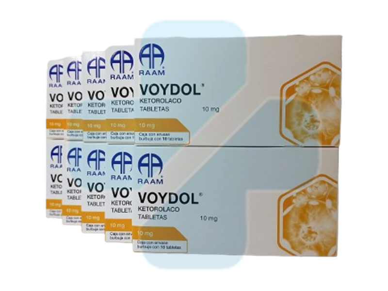 Ketorolaco 10 Mg 10 Tabletas Voydol Pack 10 Piezas