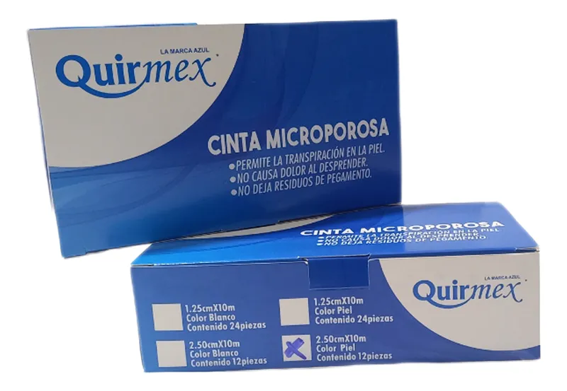 CINTA MICROPOROSA PIEL 2.5 CM X 10M (24 piezas)