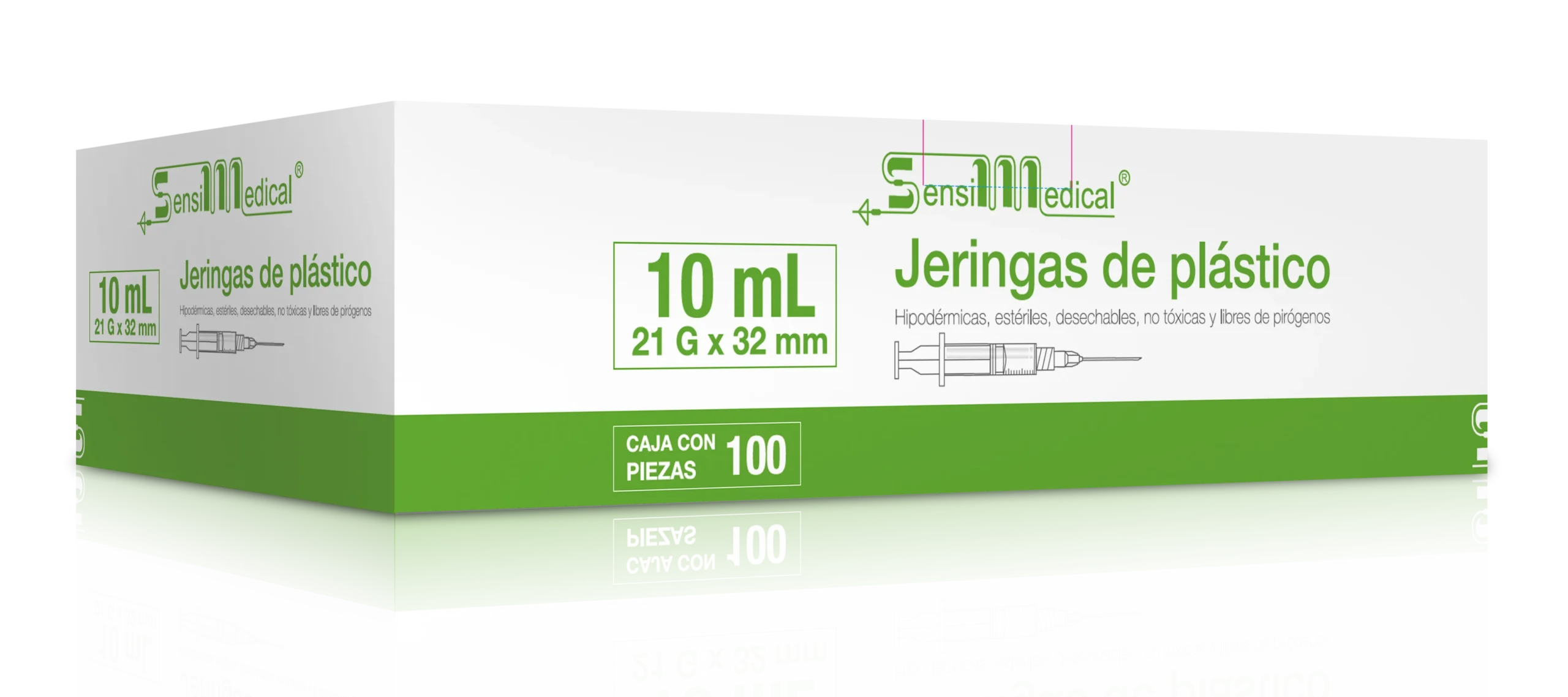 JERINGA 10ML 21X32 (VERDE)