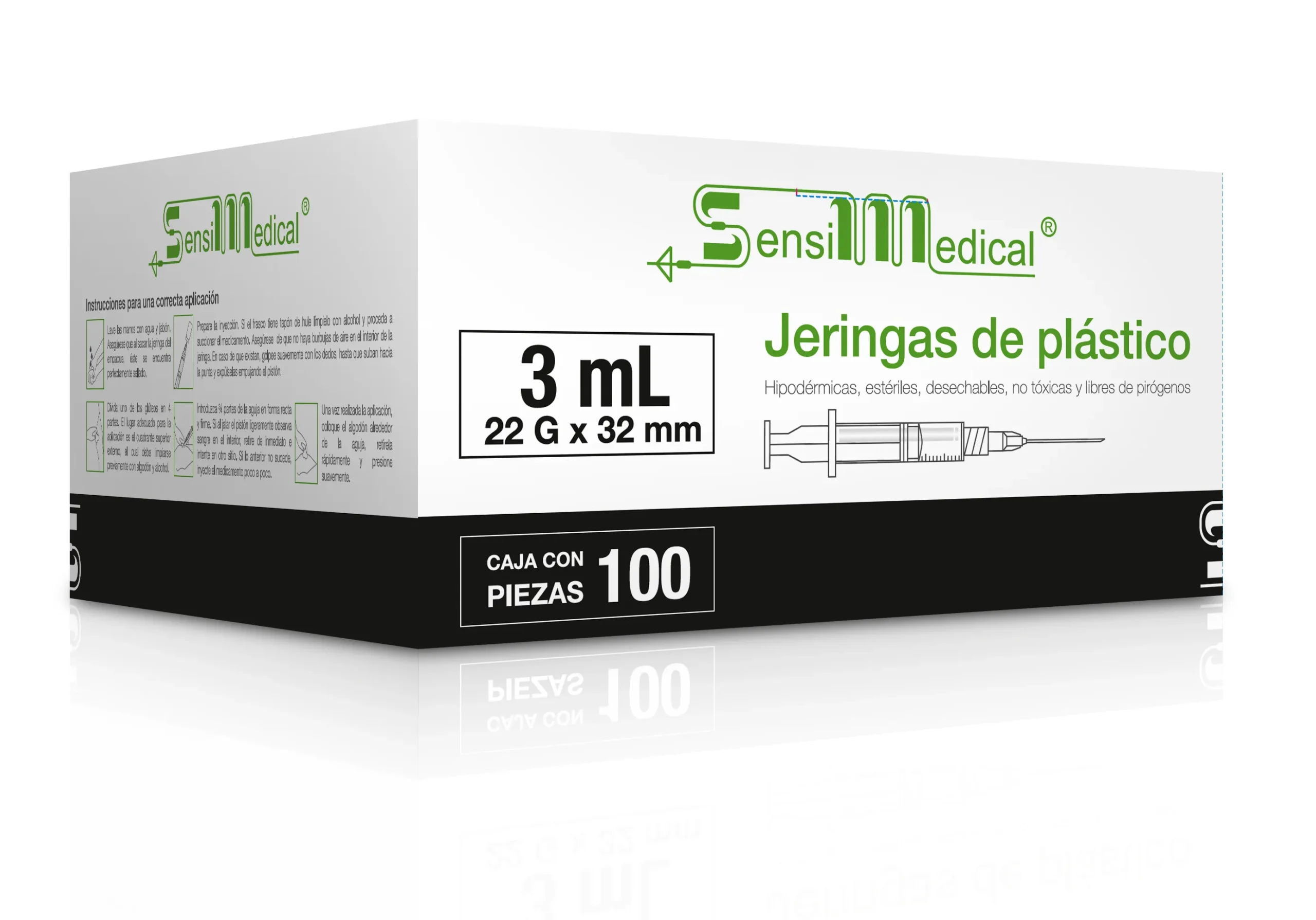 JERINGA 3ML 22X32 (NEGRA)