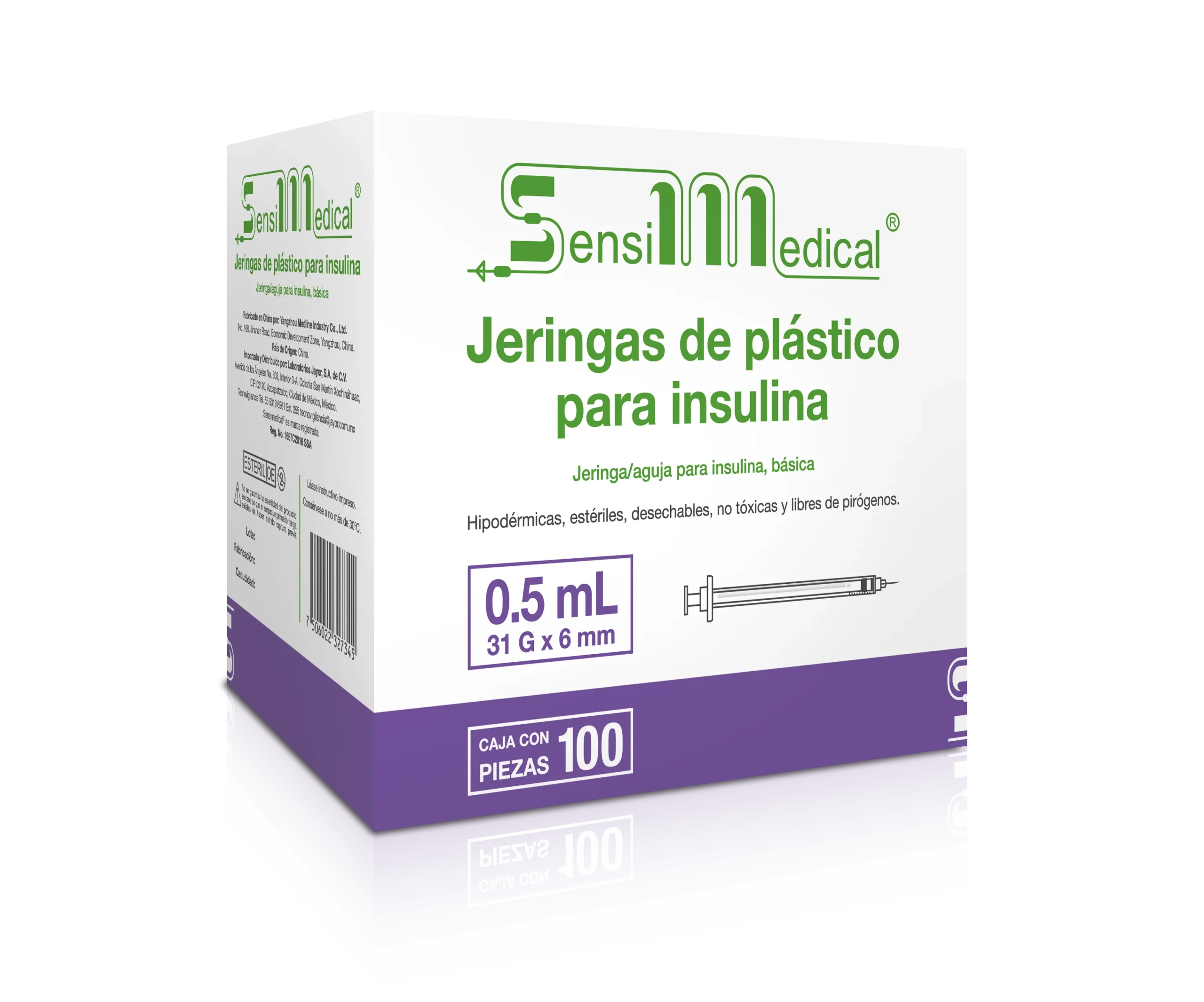 JERINGA 0.5 P/INSULINA 31X6