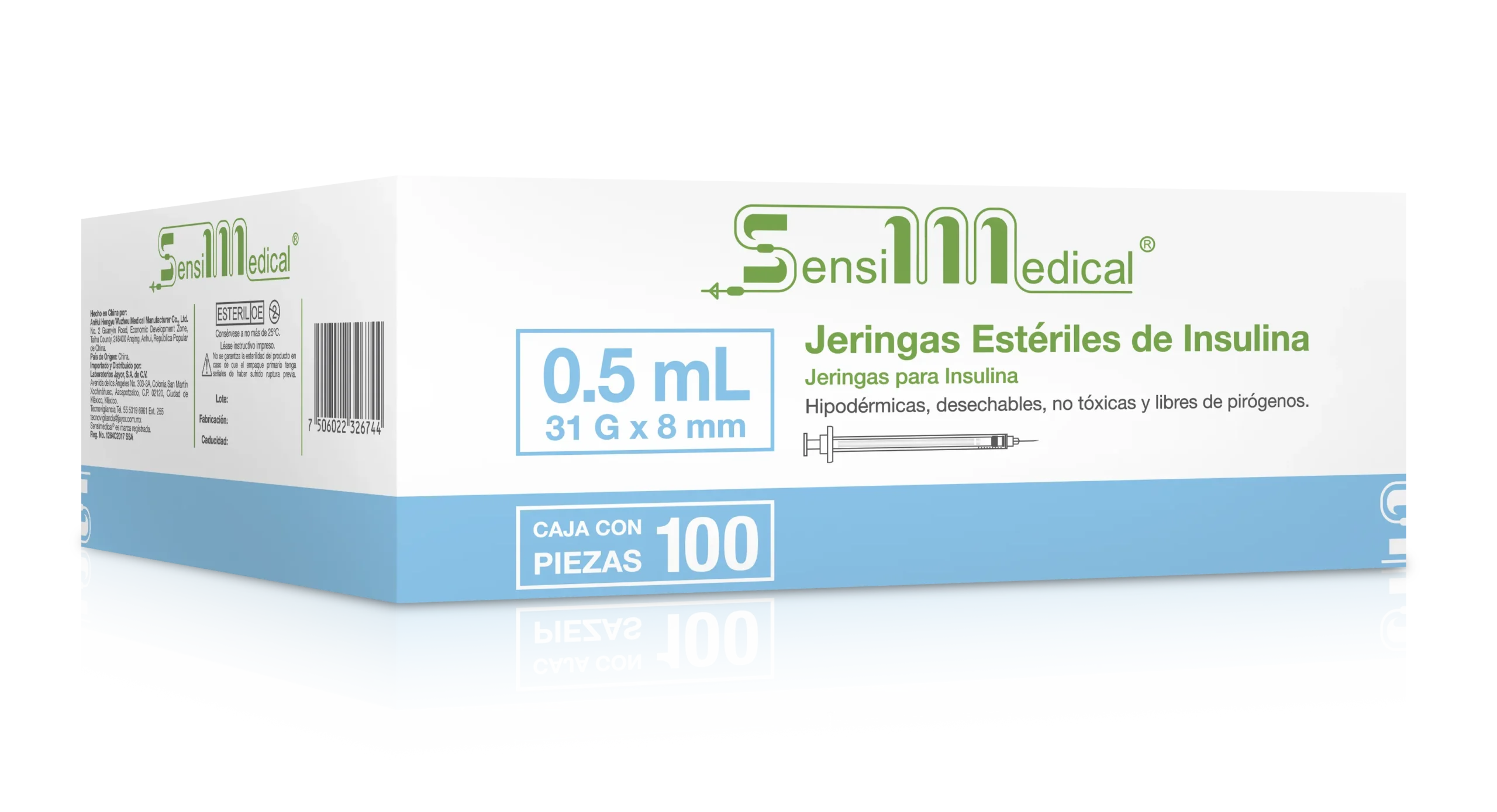 JERINGA 0.5 P/INSULINA 31X8