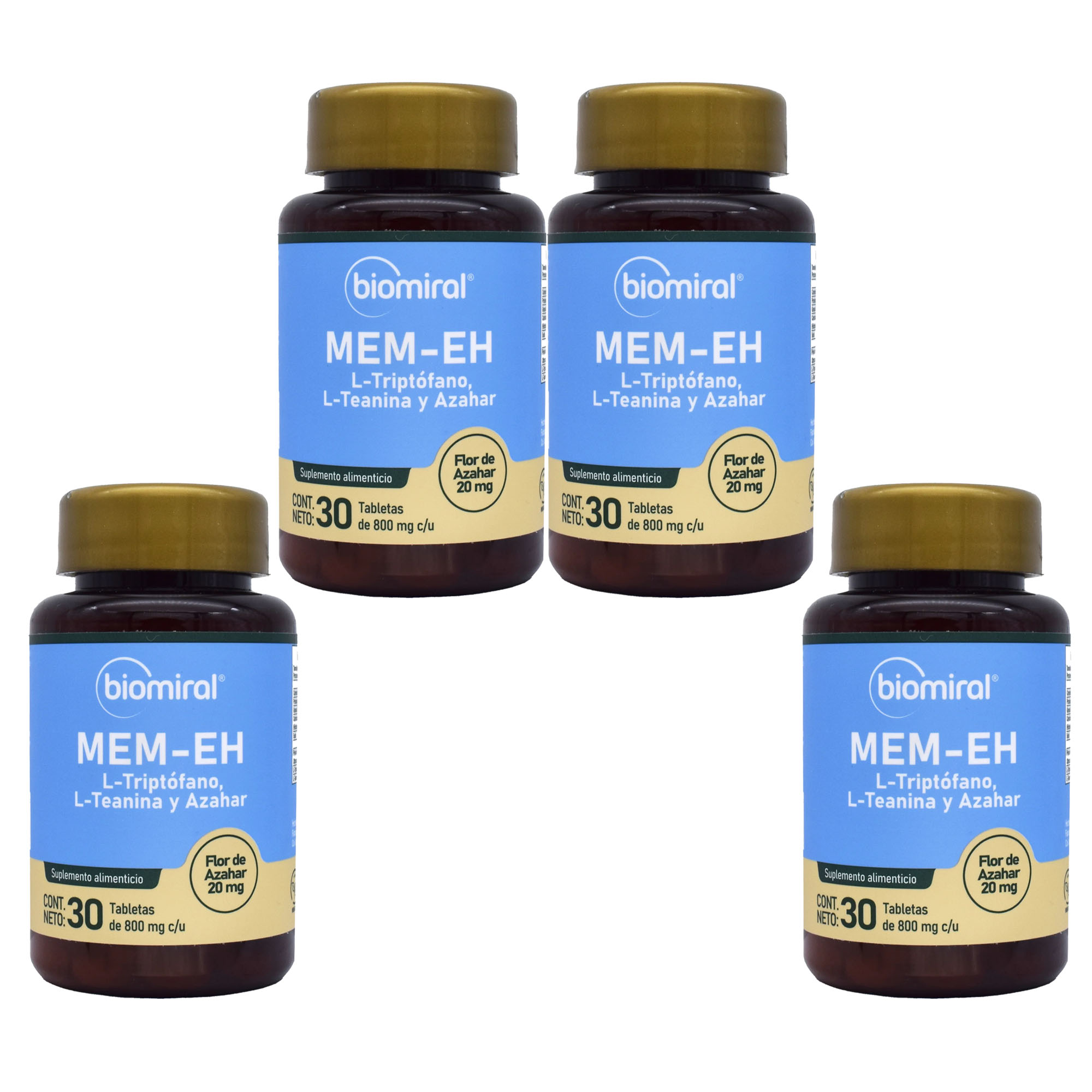 Triptofano Y Azahar, Mem-eh, Control De Insomnio 4 Piezas